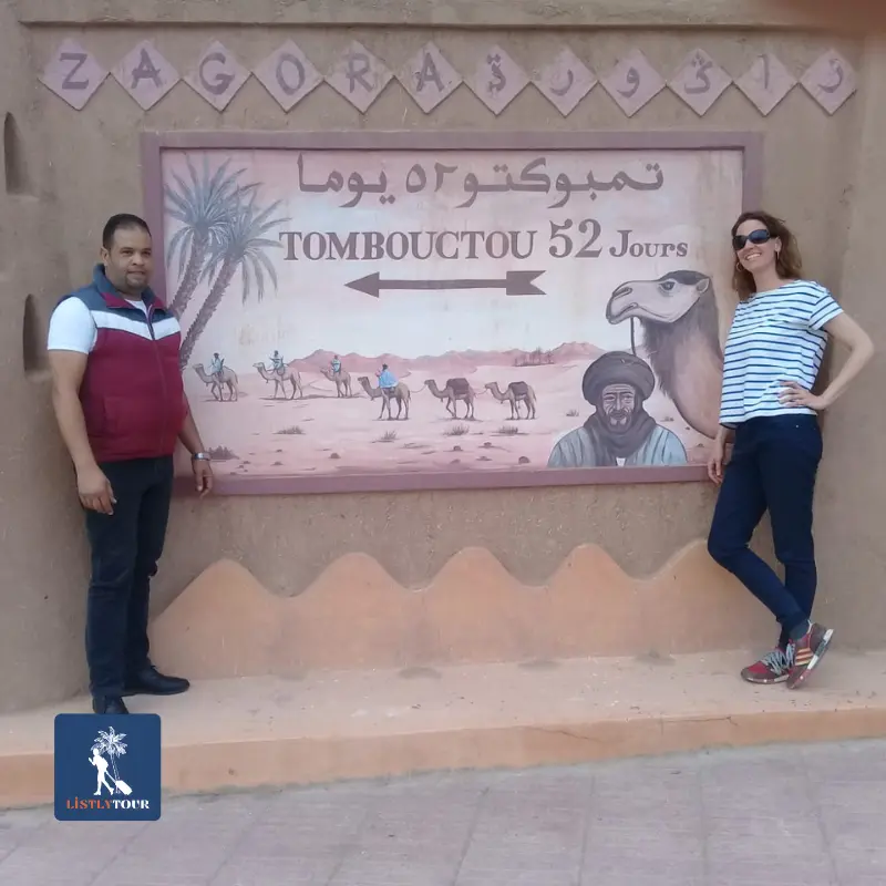 3-Day Marrakech to Zagora Desert Tour – Tombouctou 52 days sign